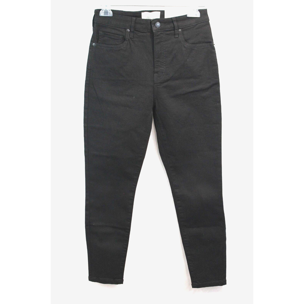 Everlane Jeans The Curvy High Rise Skinny Womens 28 Black Stretch Ankle Crop